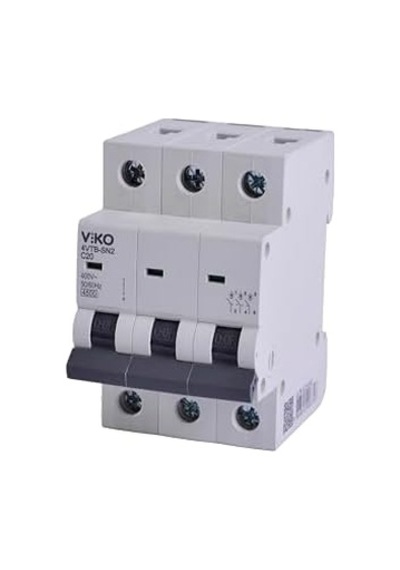 4vtb-3c20 Otomatik Sigorta 4,5ka C Tipi 3 Kutup 20a