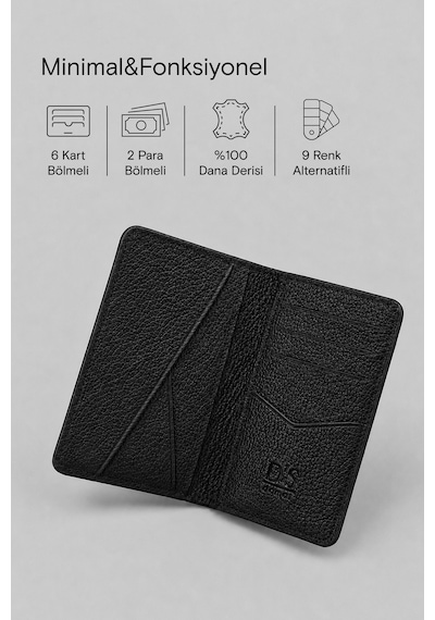 D'S Damat Ds Damat Siyah %100 Hakiki Deri Kartlık Cüzdan 6hc59ortkc001 Çok Renkli