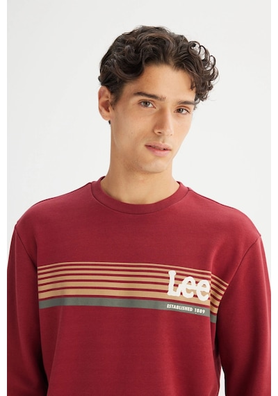 Lee Erkek Sweat L2520099 810 Bordo Bordo