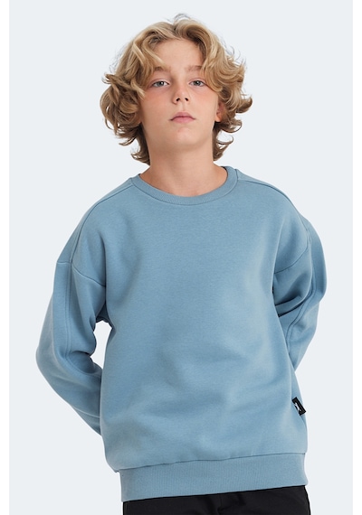 Slazenger Logan 2 Li Set Unisex Çocuk Yeşil - Mavi Sweatshirt Yeşil - Mavi