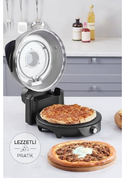 Karaca Gastro 10 In1 Pizza Mk. Biodiamond Matte Black New Pizza Makinesi