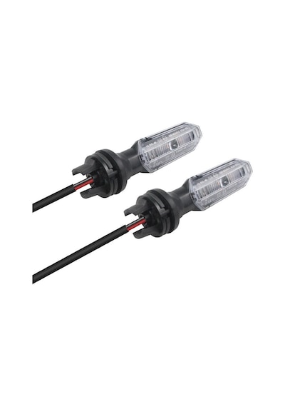 Motosiklet Led Sinyal Ön Lambası Universal Kısa Gövde Gündüz Led Ve Kayan Sinyal