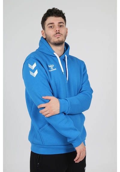 Hummel Armin Pamuklu Hoodie Saks Mavi