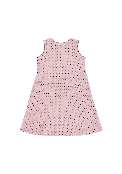 Civil Girls Puantiyeli 6-9 Yaş Elbise - Pembe Gülkurusu