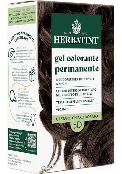 Herbatint-Permanent Haircolour Gel 5D Light Golden Chestnut 170 ML