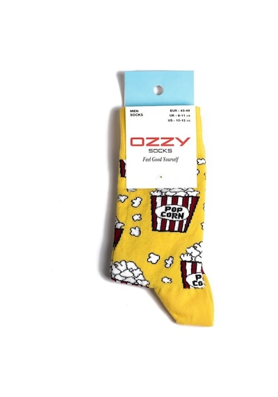Ozzy Socks Pop Corn Desenli Çorap Çok Renkli