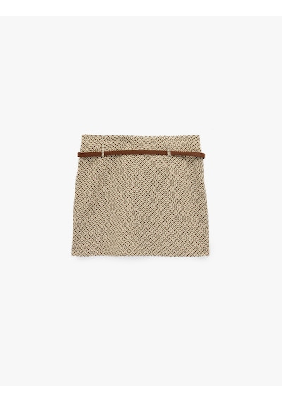 Koton Slim Fit A Kesim Kemer Detaylı Mini Ekose Etek Kahverengi Ekose 6sak70050pw Kahverengi Ekoseli Koton Slim Fit A Kesim Kemer Detaylı Mini Ekose Etek Kahverengi Ekose 6sak70050pw Kahverengi Ekoseli