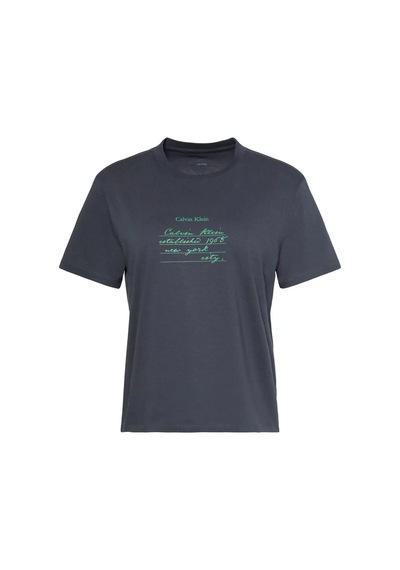 Calvin Klein Calvin Klien Ss Classıc Handwrıtı, 4xn Gri Kadın T-shirt