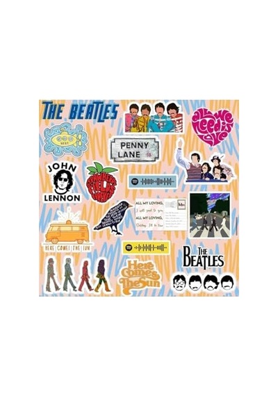 Beatles Seti Laptop Notebook Telefon Etiket Journal Genel