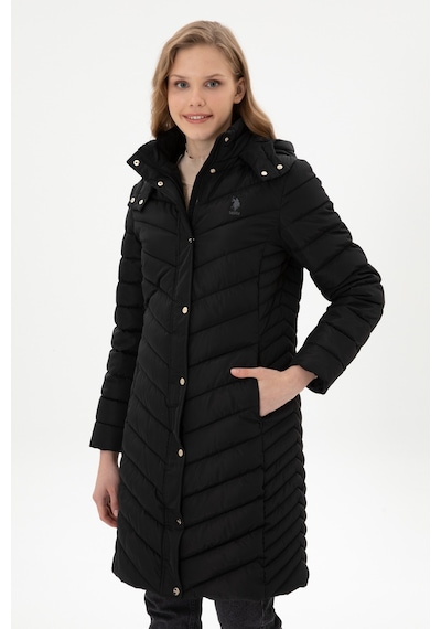 U.s. Polo Assn. Kadın Siyah Kaban 50312015-vr046 Siyah