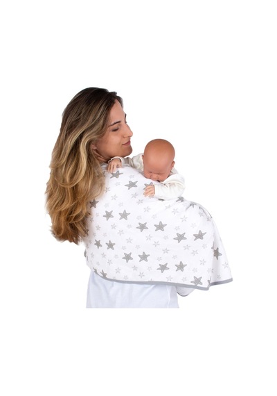 Sevi Bebe 488 Çok Fonksiyonlu Organik Müslin Örtü 95 X 85 Cm Gri
