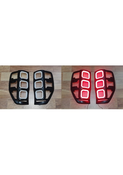 Ducki Ford Ranger 2012-2022 Ledli Stop Çerçevesi