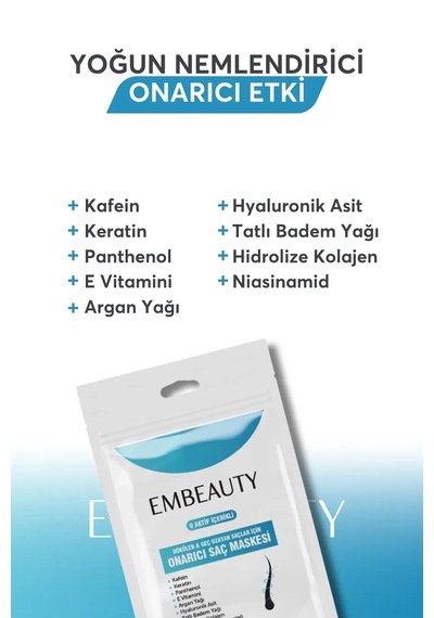 Embeauty 9 Aktifli Onarıcı Saç Maskesi 30 ML