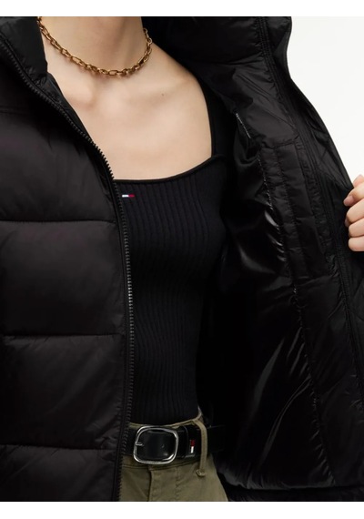 Tommy Hilfiger Kadın Marka Logolu Günlük Kullanıma Uygun Siyah Mont Dw0dw23409 Bds