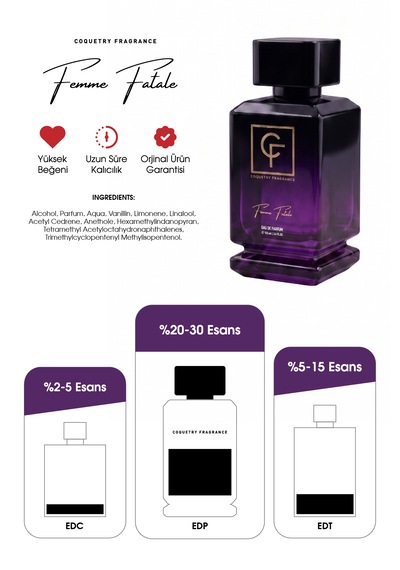 Coquetry Fragrance Femme Fatale Edp 100ml Kadın Parfüm Çiçeksi - Oryantal