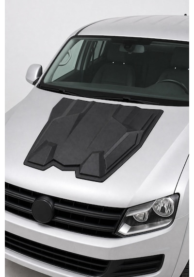 Volkswagen Amarok 2010-2017 Uyumlu Ön Kaput Scoop 1 Parça Abs Mat Siyah