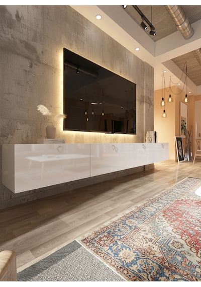Resital Tv Ünitesi S2448-1 Beyaz Beyaz