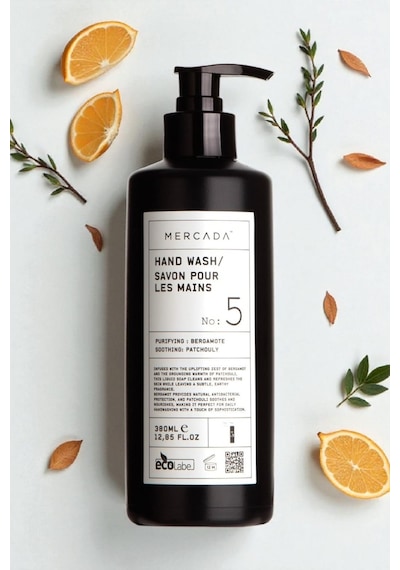 Mercada Siyah No 5 Purifying And Soothing Hand Wash 380 Ml Bergamot Ve Patçuli Özlü El Sabunu