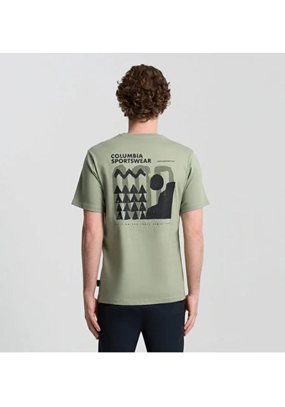 Columbia Csc M Explore Outdoors Ss Tee Erkek Kısa Kollu Tişört Cs0408 Yeşil