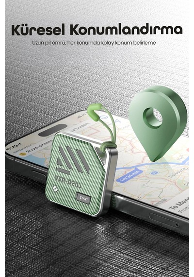 Ven-dens Vd-tag001 Find My Uyumlu Bluetooth Eşya Takip Cihazı, Sesli Anahtar Ve Çanta, Sarı