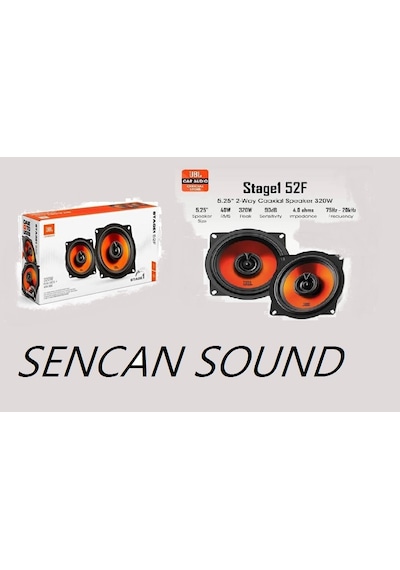 Jbl Stage1 52f 13 Cm 320 Watt 2 Yollu Oto Hoparlör Takımı - Sencan Sound