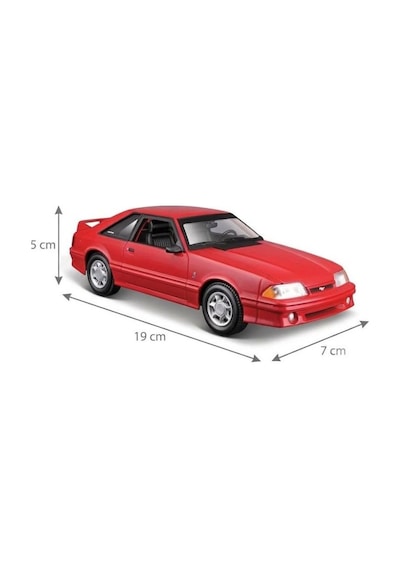 Maisto Lisanslı 1993 Ford Mustang Svt Cobra 1:24 Kapıları Ve Kaputu Açılan Metal Model Araba
