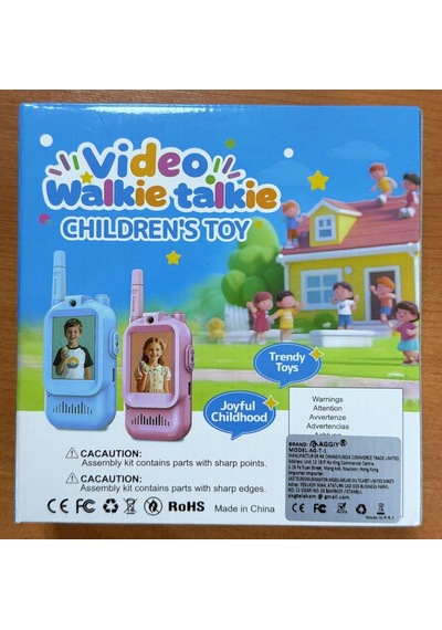Aggıy T-1 Görüntülü Bebek Telsiz Takımı 400mt Mesafe - 4 Saat Şarj - 2'' Ekran Çok Renkli