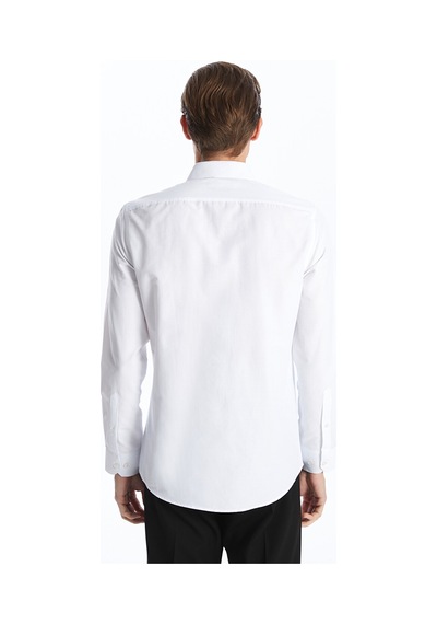 Lcw Busıness Beyaz Slim Fit Uzun Kollu Poplin Erkek Gömlek