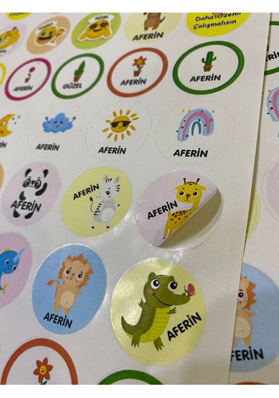 Sevimli Hayvanlar Kedi Köpek Emoji Ödev Etiket Sticker Öğretmen A