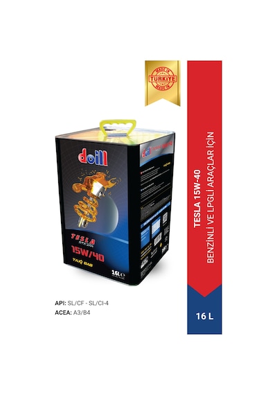 Doill Tesla 15W-40 API SL/CF Acea A3/B4 Motor Yağı