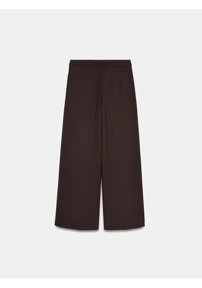 Dilvin 72244 Gold Düğmeli Geniş Paça Pantolon-kahve Kahve