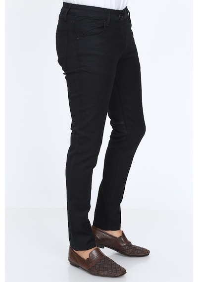 Digital Jeans Erkek Slim Fit Dar Kesim Dar Paça Kot Pantolon Siyah Açık Gri