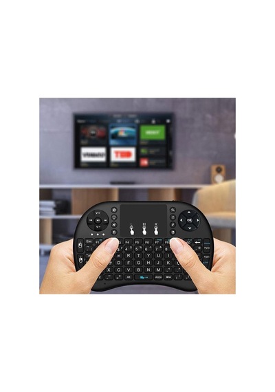 Kablosuz Şarjlı Mini Türkçe Q Klavye Smart Tv Ps3 Dokunmatik Mouse