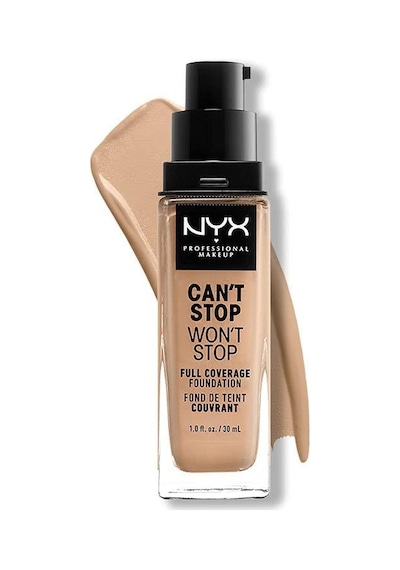 NYX Professional Makeup Can't Stop Won't Stop Full Coverage Foundation 08 True Beige 30 ML