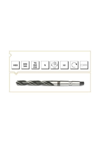 Makina Takım B00007402000 Hss Dın 345 Mors Konik Saplı Matkap Uc