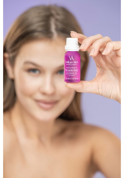 Volkan Ates Natural & Beauty Lavandula Angustifolia Saf Lavanta Yağı İçten Damlalıklı 20 Ml