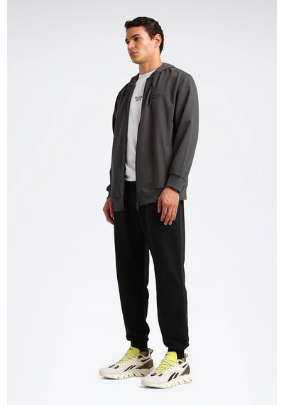 Reebok Fermuarlı Sweatshirt Erkek Gri Nıkı Fz 000000000102701496
