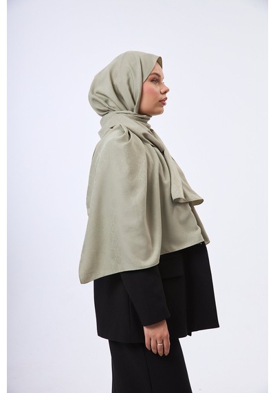 Mirsoy Scarf Mir Modern Desen Şal Açık Yeşil