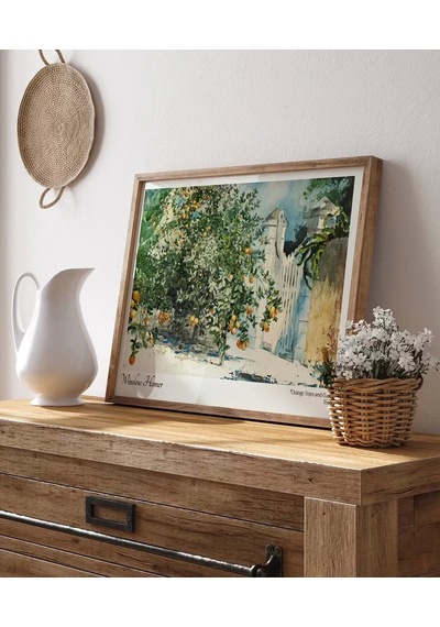 Çerçevesiz Poster Winslow Homer Portakal Ağacı Ve Geçit