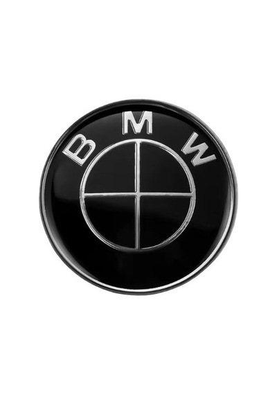 Bmw Siyah Beyaz Direksiyon Damla Stıcker Logo 45mm Siyah