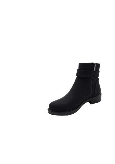 Ayakkabımood Termo Taban Siyah Zümrüt Tokalı Kadın Bot Siyah