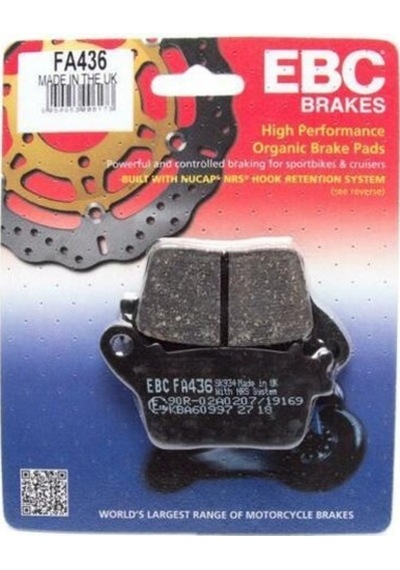Ebc Fa436 2006-2020 Honda Cbr 1000 Rr Uyumlu Arka Fren Balatası Organik Balata