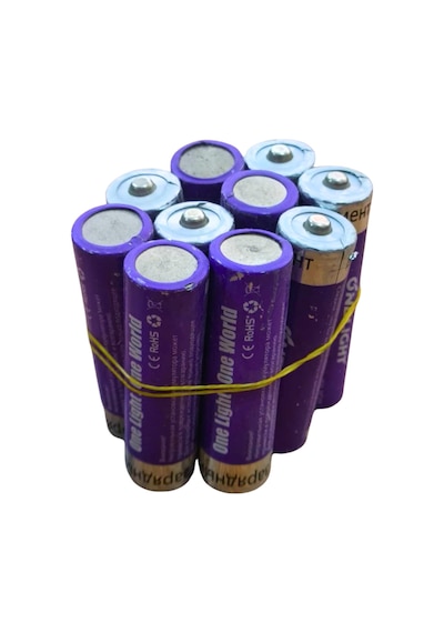 18650 Şarjlı Li-ion Pil 3.7v 12000mah Yazılı 39 Gram Güçlü Batarya 10 Adet