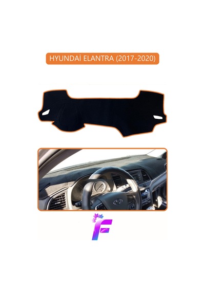 Hyundai Elantra 2017-2020 Uyumlu Torpido Örtüsü Yansıma Önleyici Hızlı Montaj Koruma G22