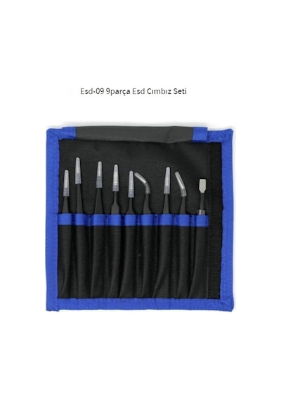 Uf Tools Esd 9 Parça Paslanmaz Çelik Cımbız Seti