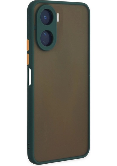 Vivo Y16 Kılıf Montreal Silikon Kapak - Yeşil