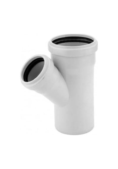 Pvc Tek Çatal 100/50 Beyaz