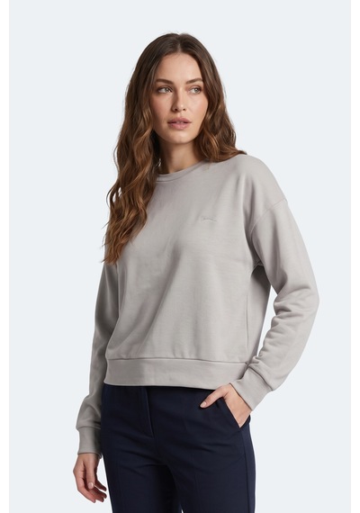 Slazenger Kunto I Kadın Gri Sweatshırt