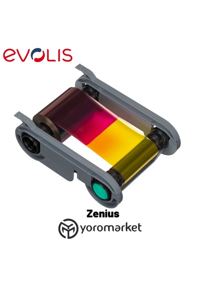 Evolis Zenius Tam Panel Renkli Ribon 200 Baskı R5f002eaa Evolis