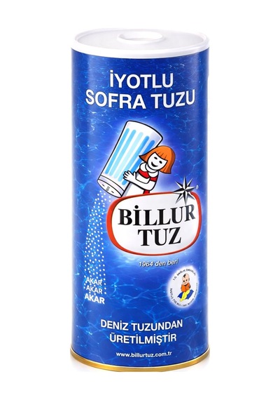 Billur Tuz 125 Gr Tuzluklu Karton Piknik Boy X 24 Adet